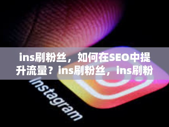 ins刷粉丝，如何在SEO中提升流量？ins刷粉丝，ins刷粉是怎么做到的