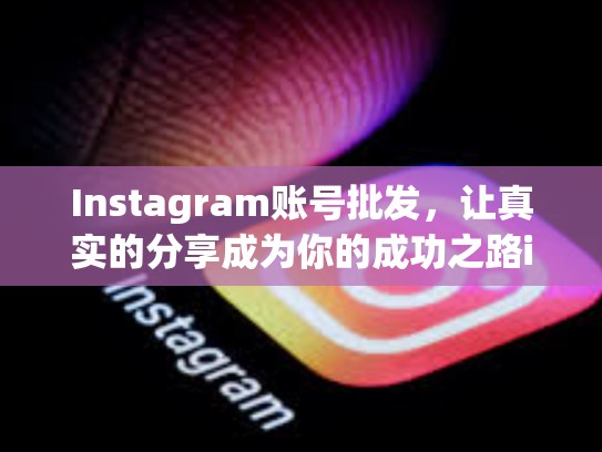 Instagram账号批发，让真实的分享成为你的成功之路instagram账号批发