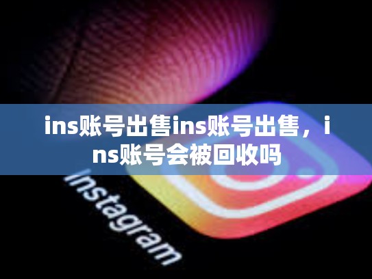 ins账号出售ins账号出售，ins账号会被回收吗