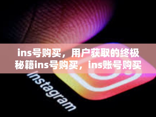 ins号购买,用户获取的终极秘籍ins号购买,ins账号购买