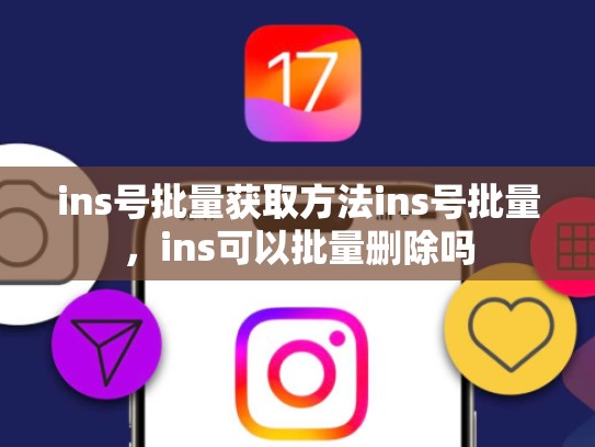 ins号批量获取方法ins号批量，ins可以批量删除吗