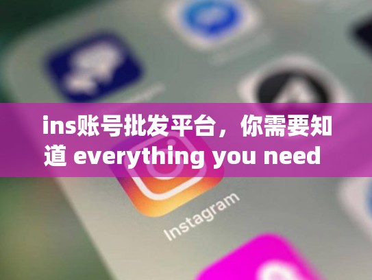 ins账号批发平台，你需要知道 everything you need to know about it.ins账号批发平台，ins账号批发平台官网