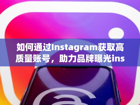 如何通过Instagram获取高质量账号，助力品牌曝光instagram购买账号安卓