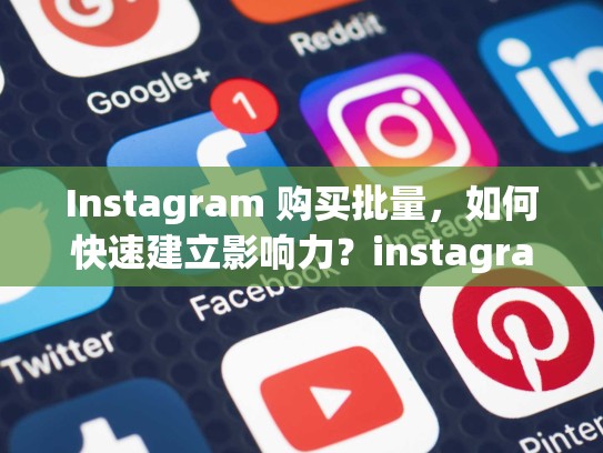 Instagram 购买批量，如何快速建立影响力？instagram账号批量购买