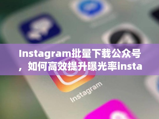 Instagram批量下载公众号，如何高效提升曝光率instagram批量下载公众号