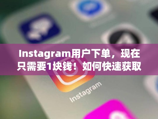 Instagram用户下单，现在只需要1块钱！如何快速获取曝光率？Instagram账号下单，instagram一般怎么购买东西