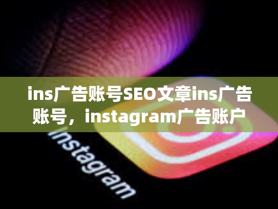 ins广告账号SEO文章ins广告账号，instagram广告账户
