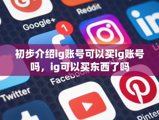 初步介绍ig账号可以买ig账号吗，ig可以买东西了吗