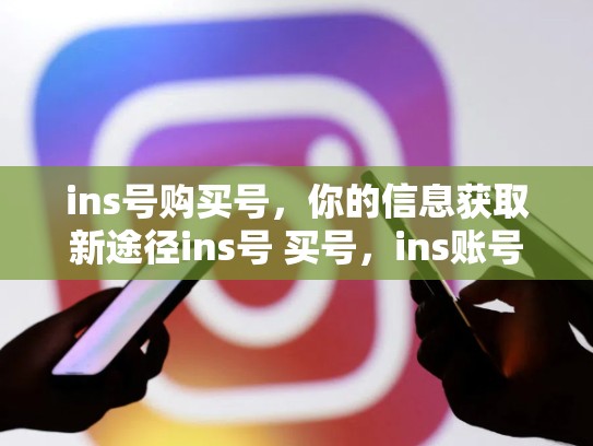 ins号购买号，你的信息获取新途径ins号 买号，ins账号售卖